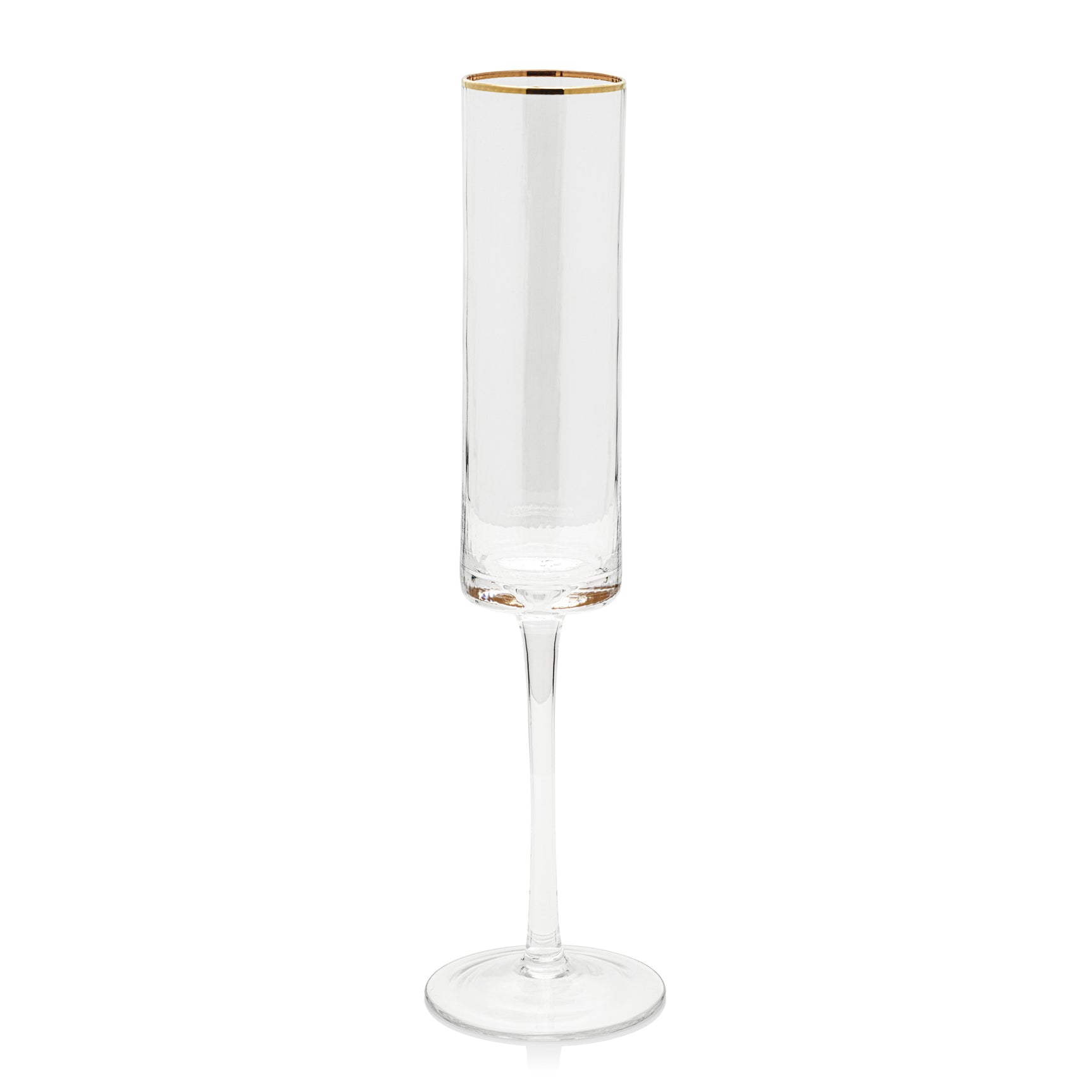 Fluted Textured Champagne Flutes | Set of 4 | Living Beautifully