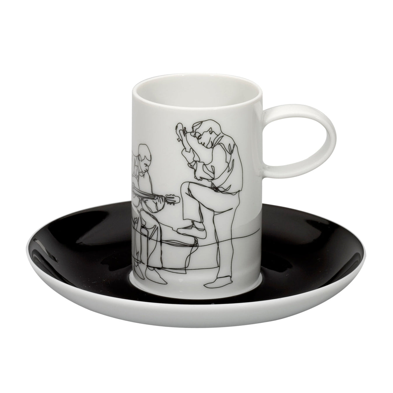 Fado Coffee Cups &amp; Saucers - Set of 4