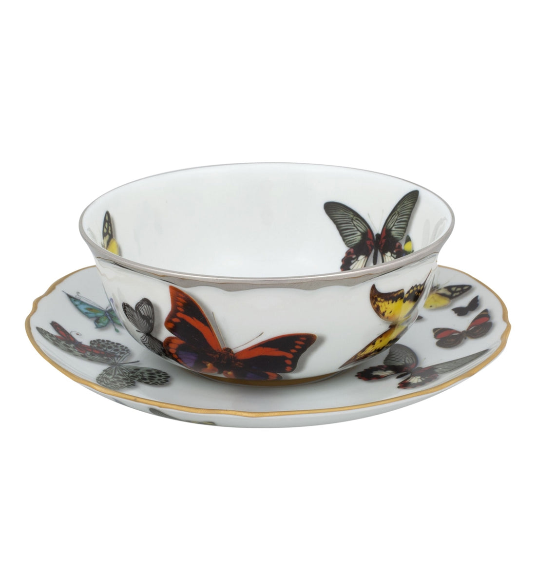 BUTTERFLY PARADE CONSOMME CUP &amp; SAUCER