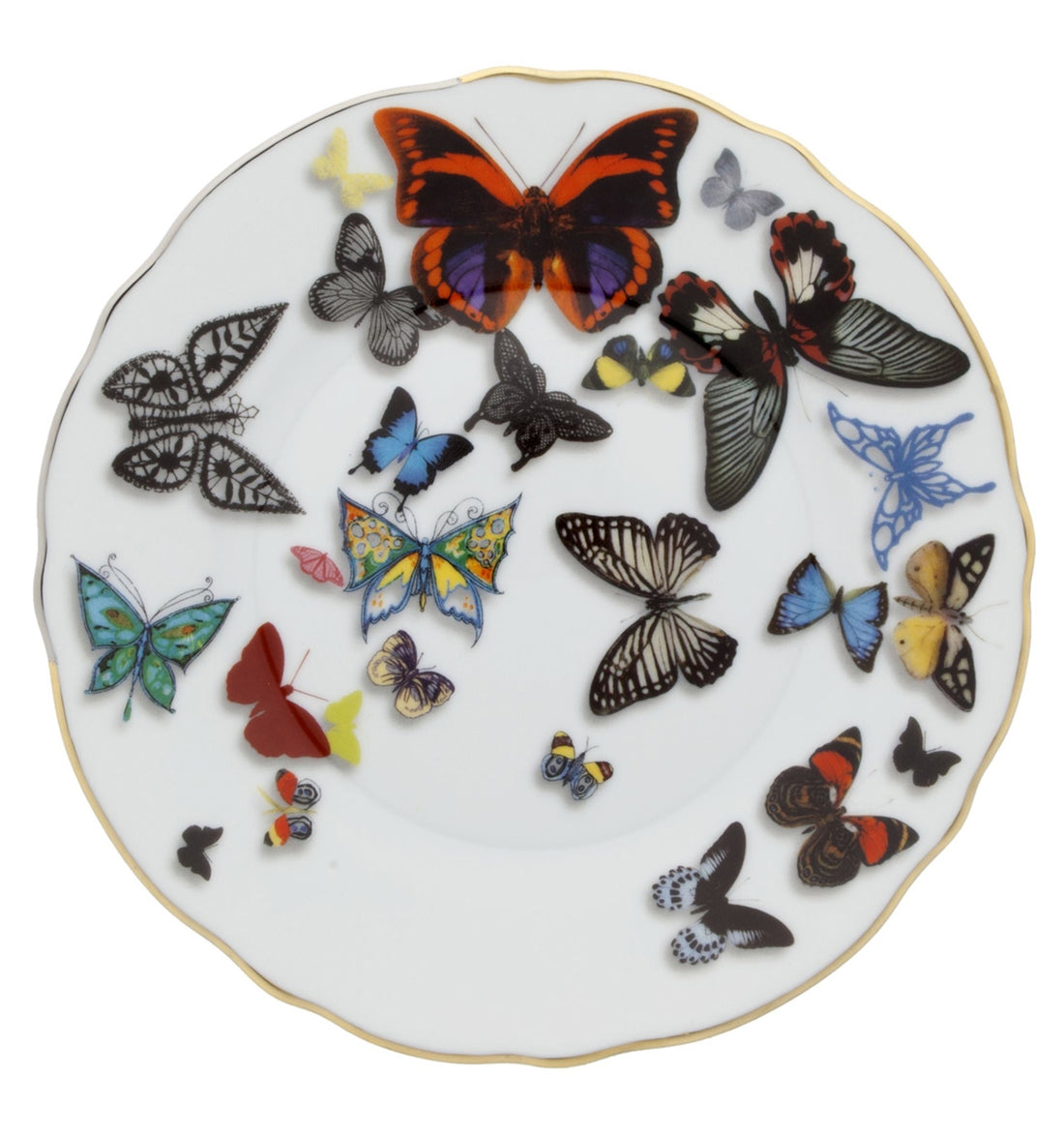 BUTTERFLY PARADE BREAD &amp; BUTTER PLATE