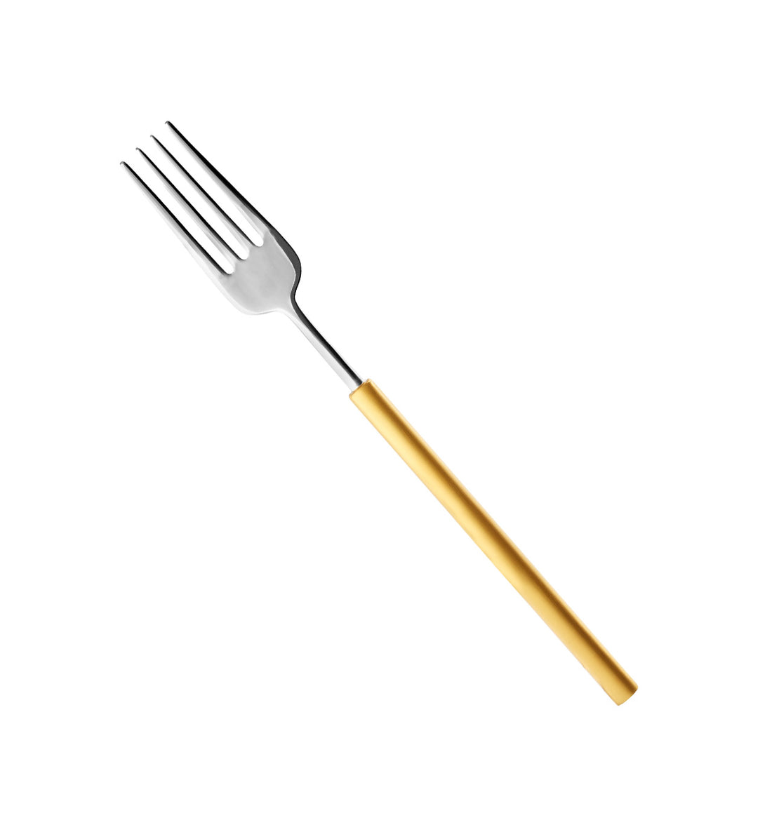 DOMO MATT GOLD HANDLE - DESSERT FORK