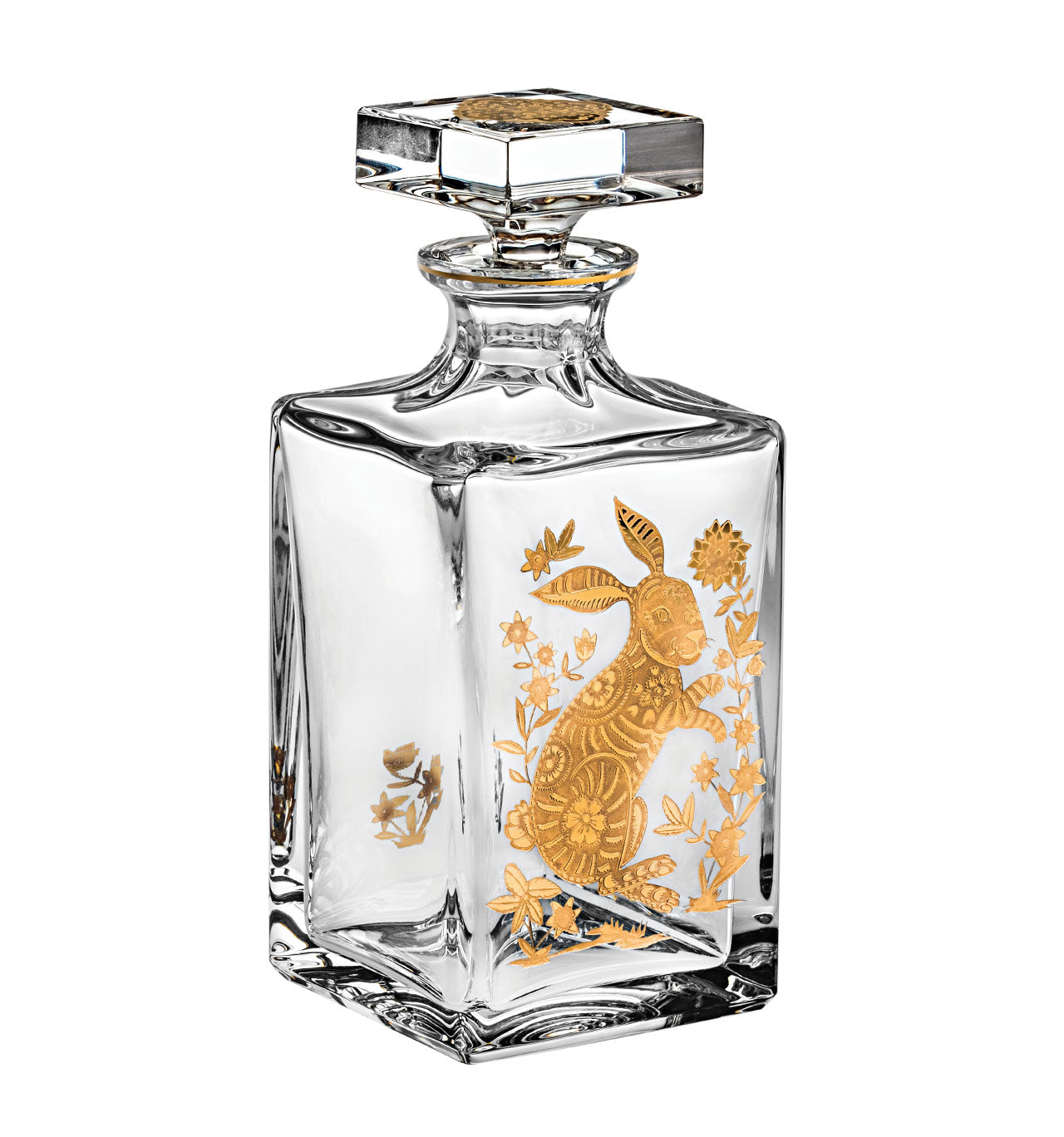 Gold Rabbit Whisky Decanter