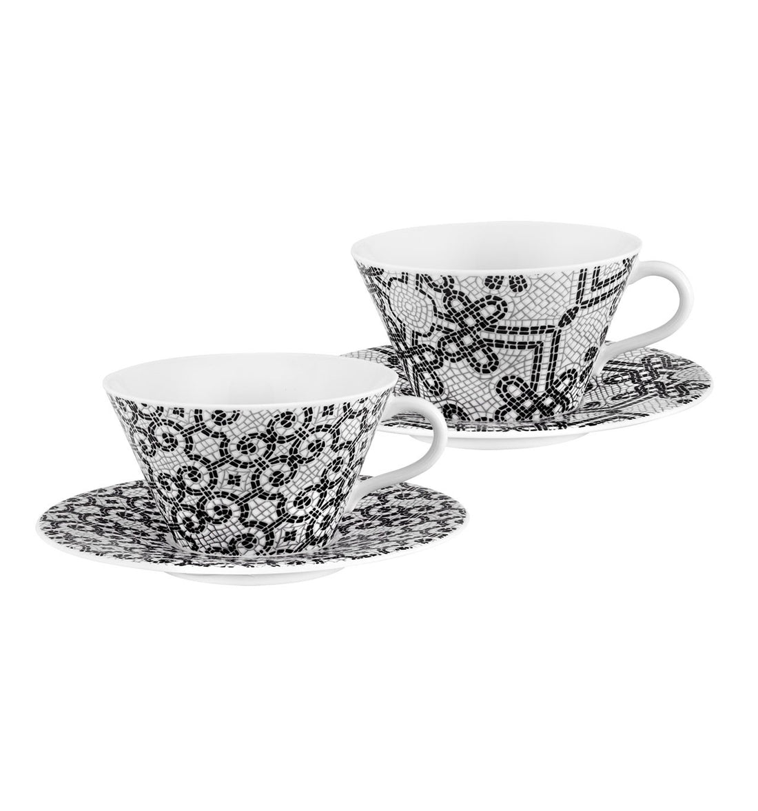 CALÇADA PORTUGUESA SET 2 TEA CUPS &amp; SAUCERS