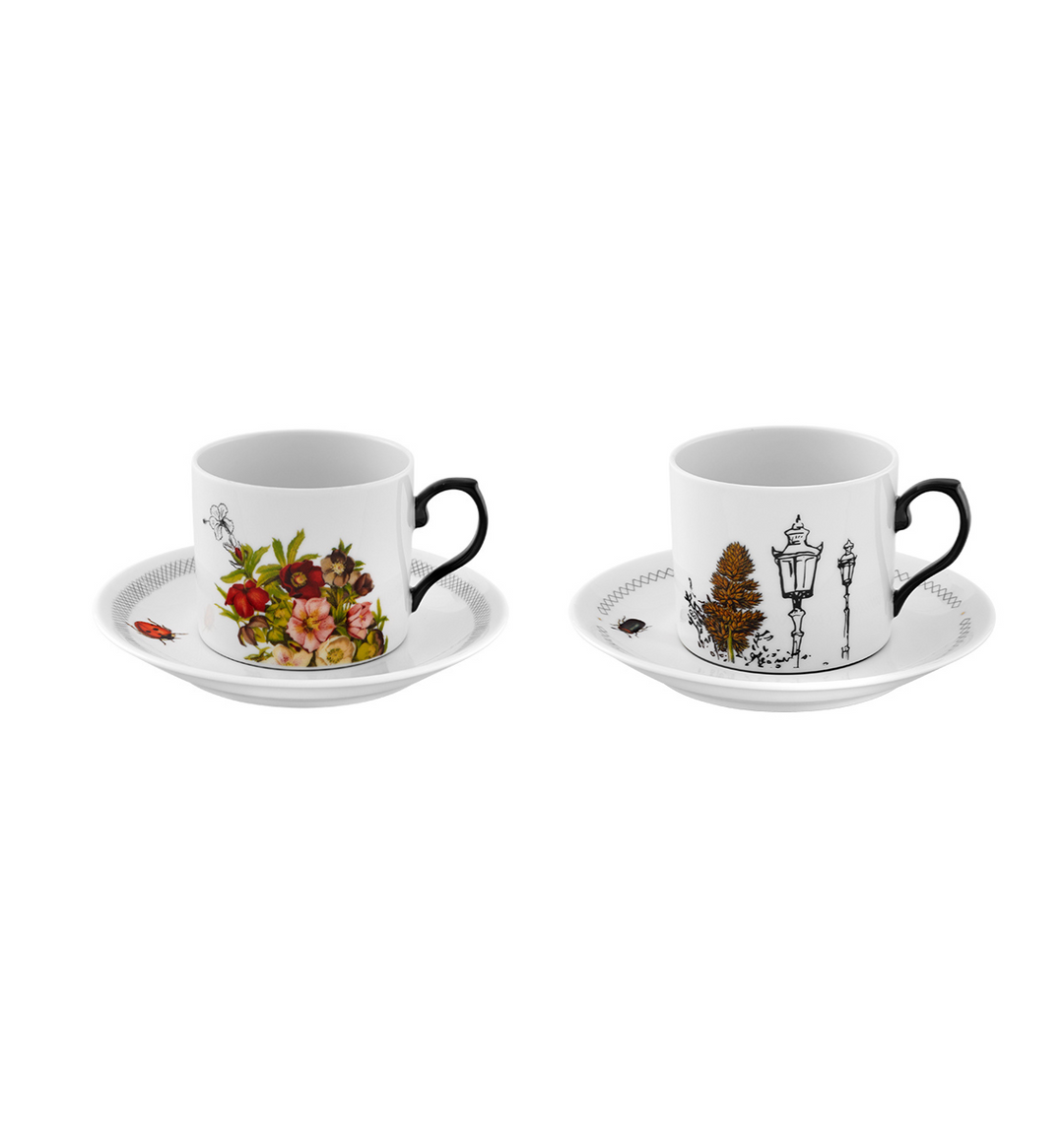 Petites Histoires Set of 2 Tea Cup & Saucer