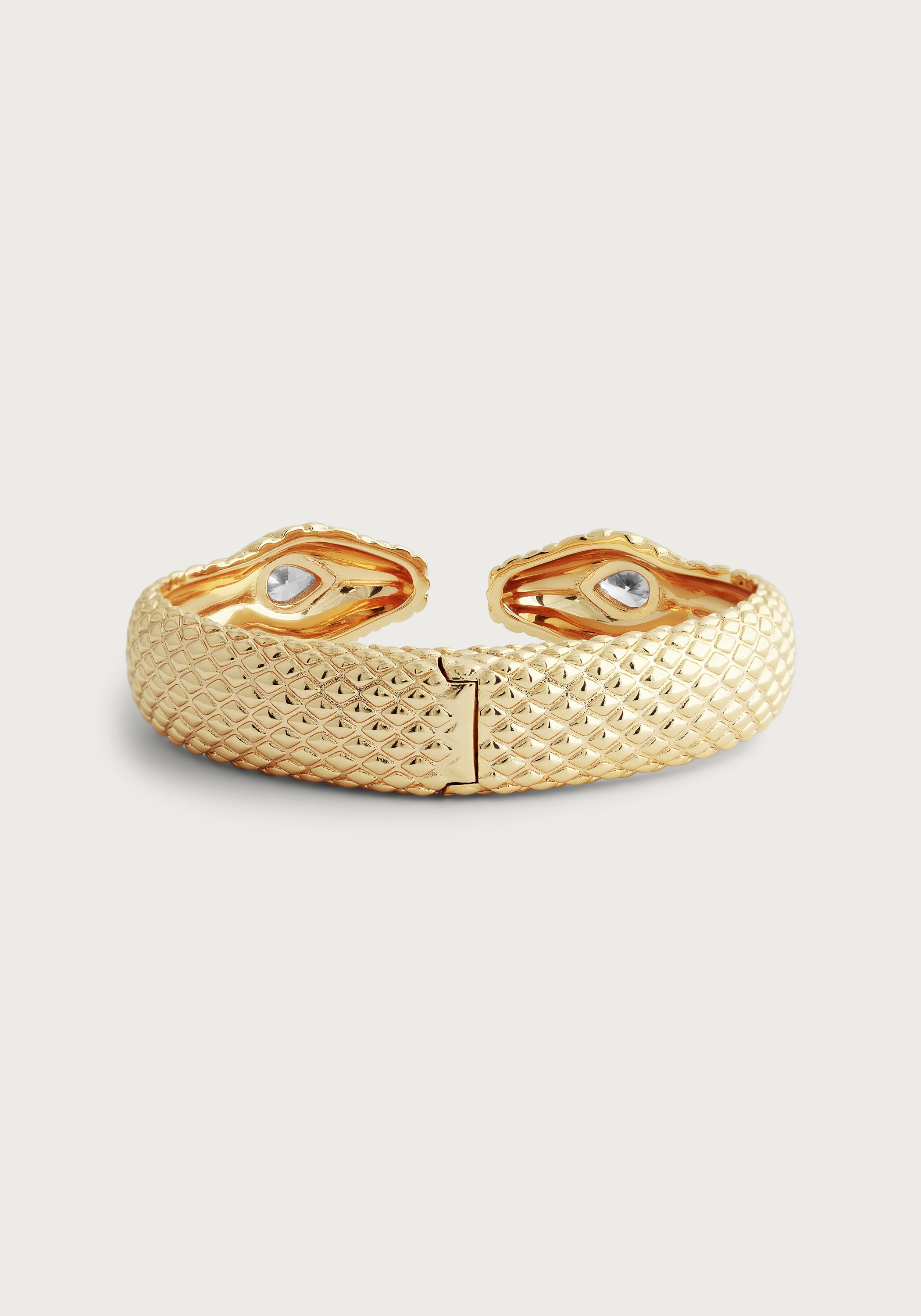 Serpent Double Head Hinged Bracelet