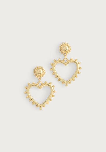 Heart Drop Earrings