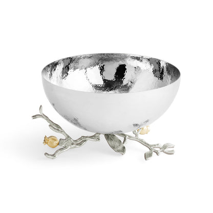 Pomegranate Silver &amp; Gold Serving Bowl