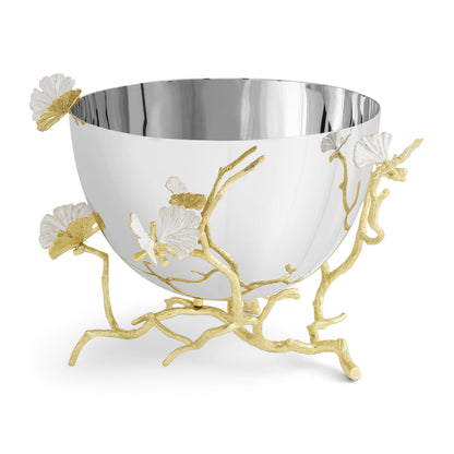 Butterfly Ginkgo Gold Bowl - Serving