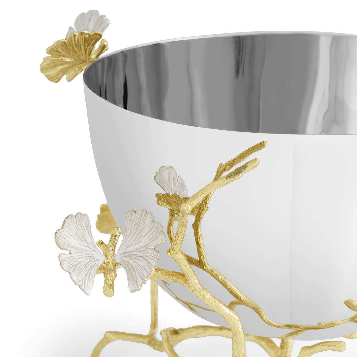 Butterfly Ginkgo Gold Bowl - Serving