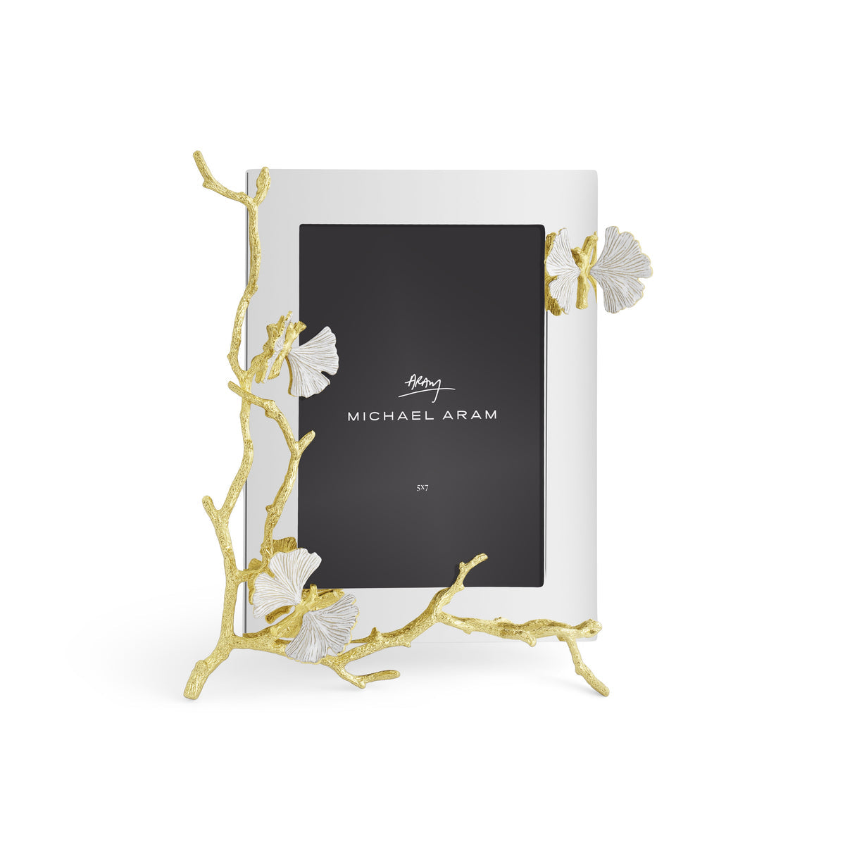 Butterfly Ginkgo Gold Reflective Frame - 5x7