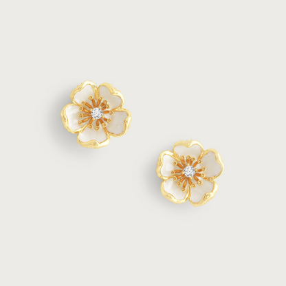 Wildflowers Enameled Stud Earrings