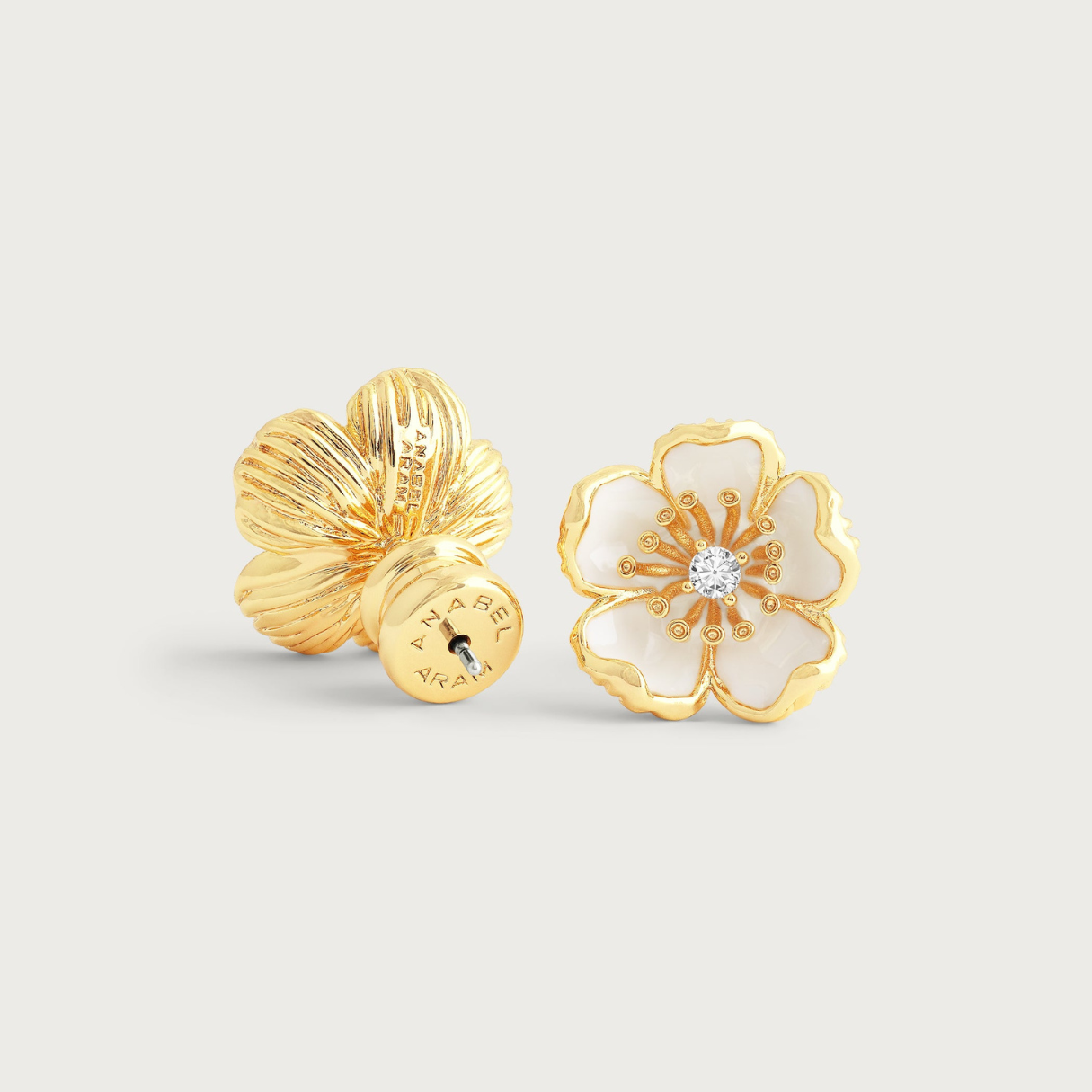 Wildflowers Enameled Stud Earrings