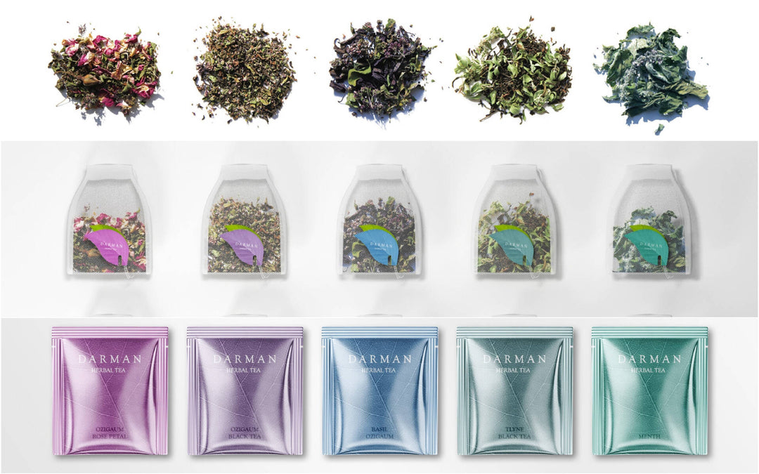 Darman Organic Herbal Tea Set box 27 bags (9 types x 3)