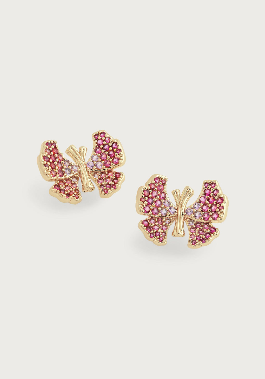 Butterfly Stud Pavé Earrings