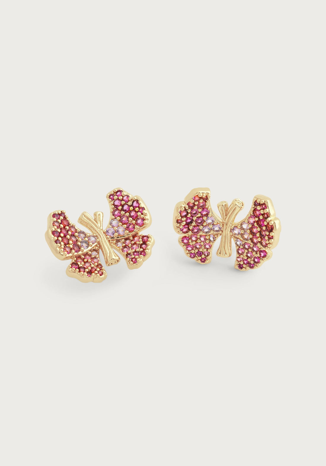 Butterfly Stud Pavé Earrings