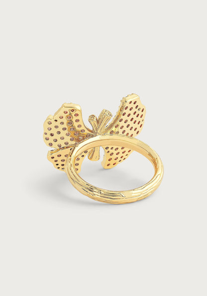 Butterfly Pavé Ring