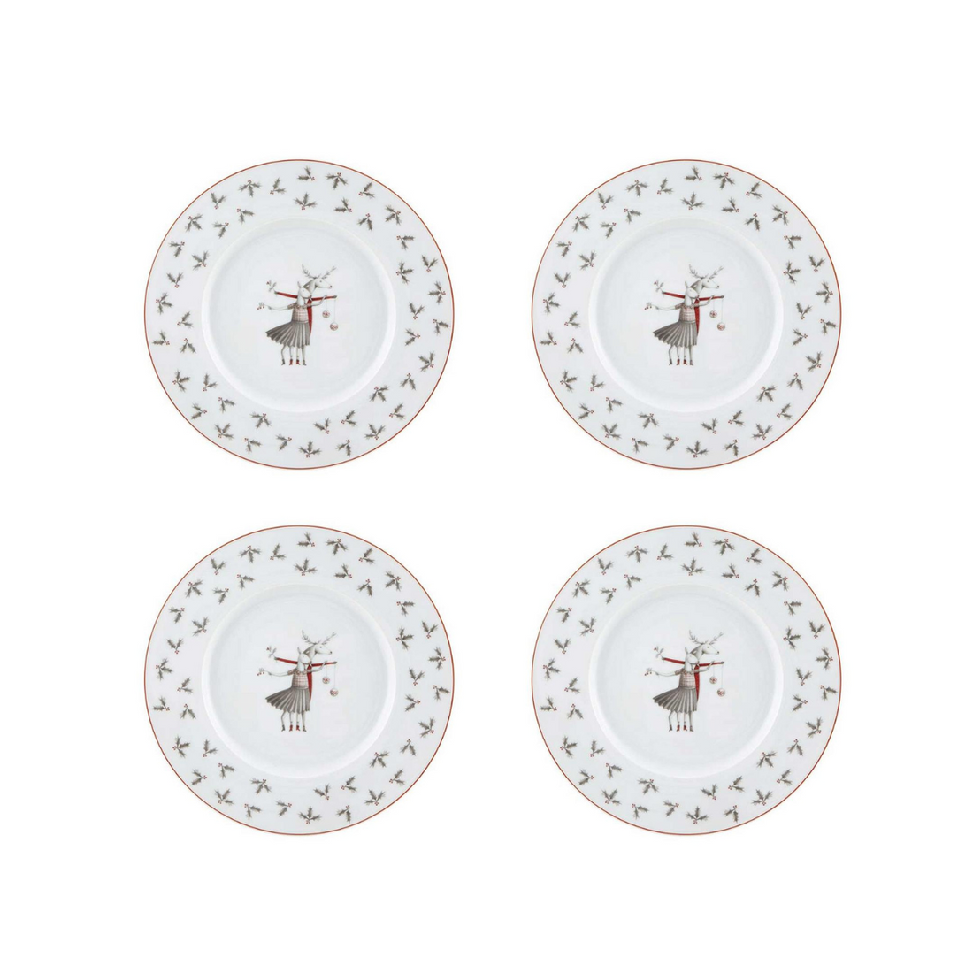 Nöel Dessert Plate Set Of 4