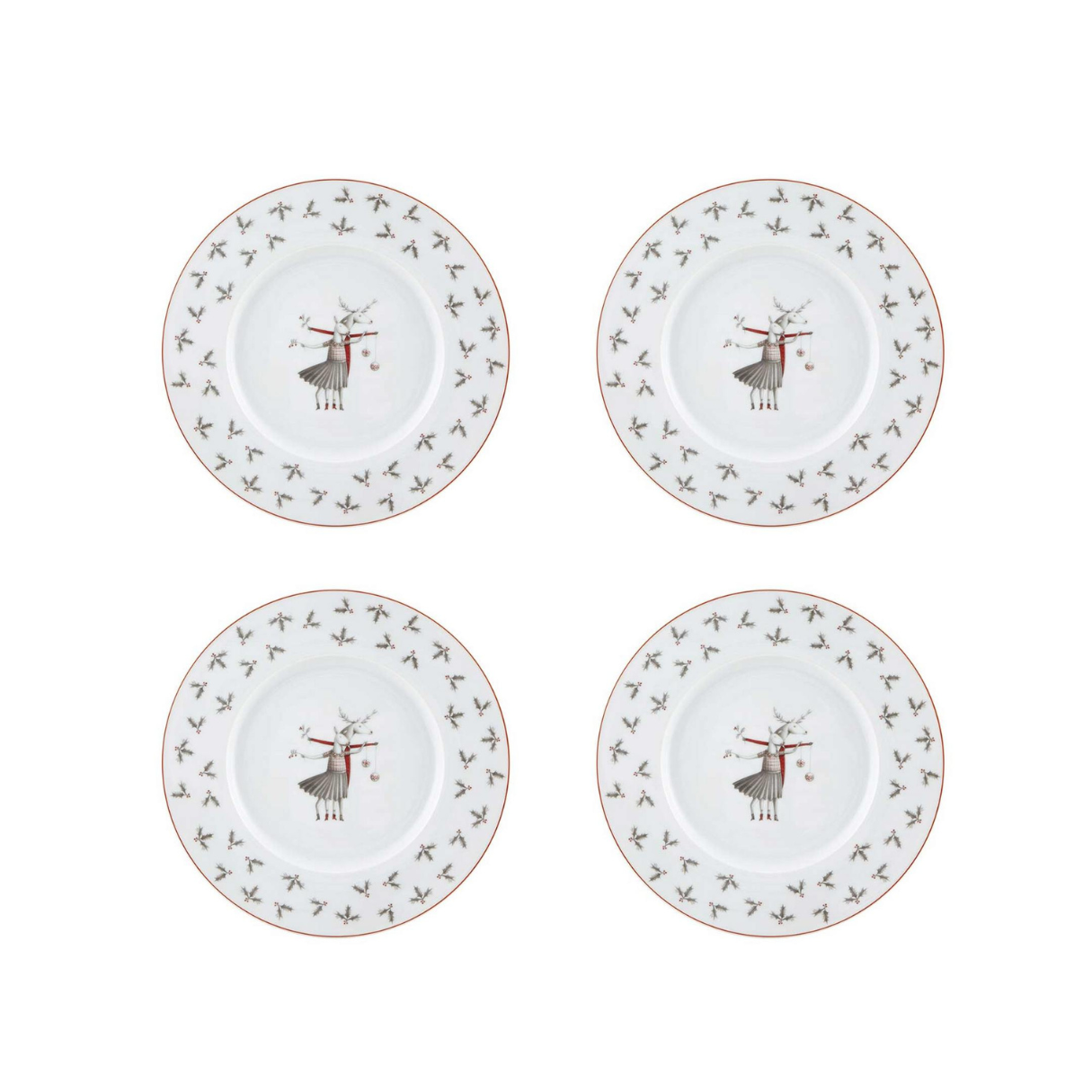 Nöel Dessert Plate Set Of 4