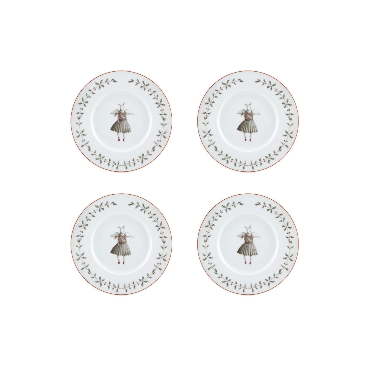 Nöel Bread &amp; Butter Plate Set Of 4