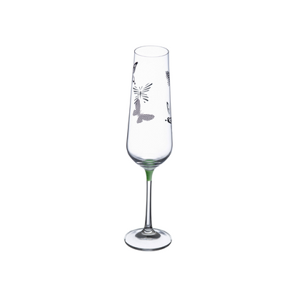 Champagne Flute Assorted Colors Set Of 6