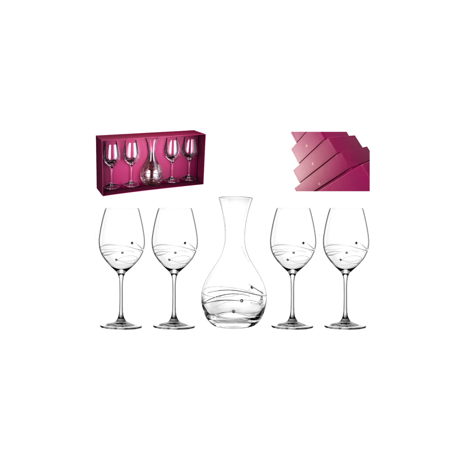 Sparkle 5 Pc. Wine Carafe Set