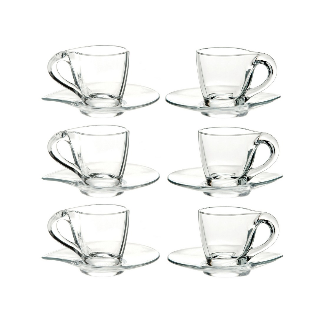 Happy Cups Set Of 6 Coffee Cups