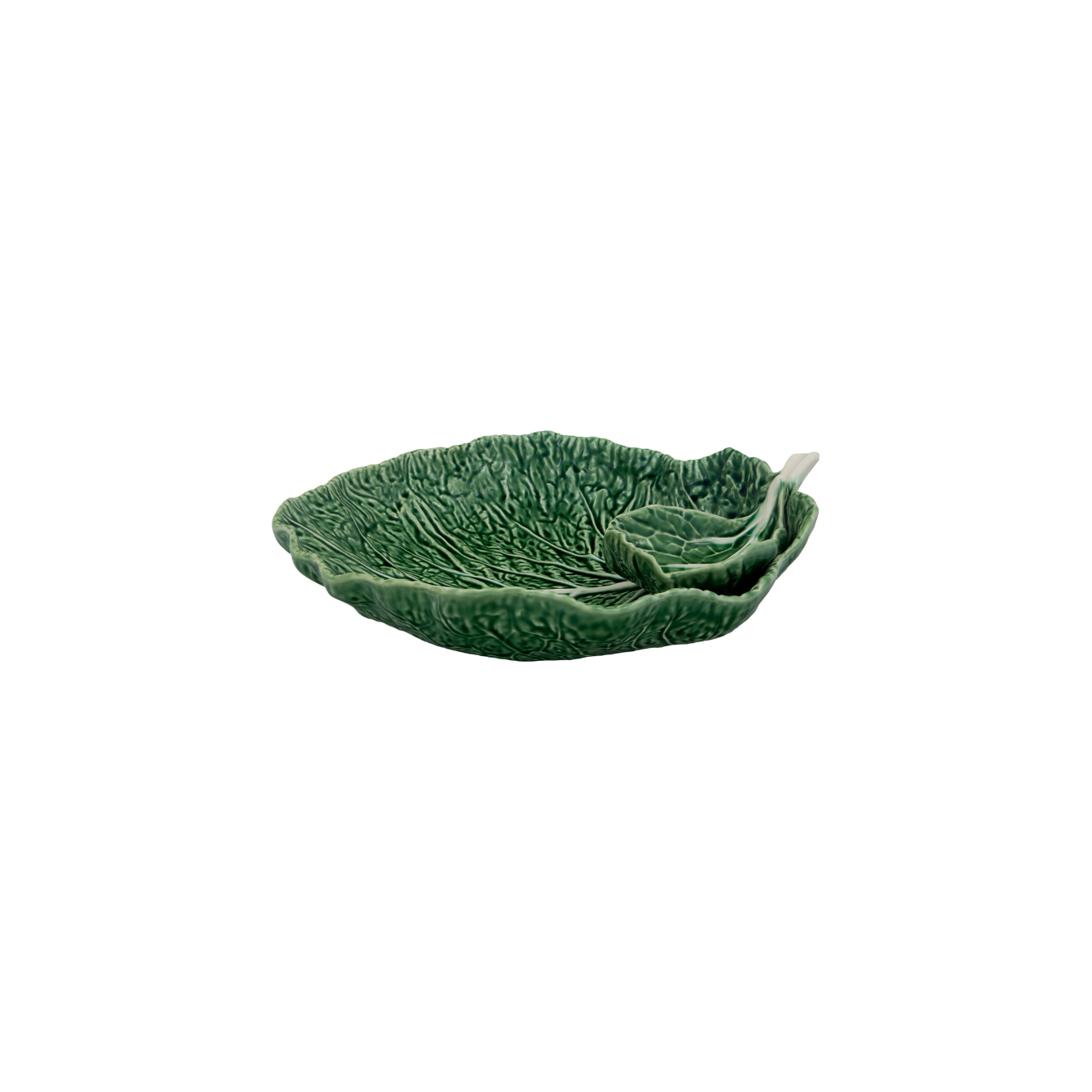 Cabbage Leaf with Large Bowl