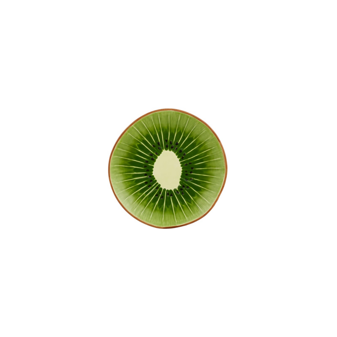 Tropical Fruits Kiwi Dessert Plates, Set of 4