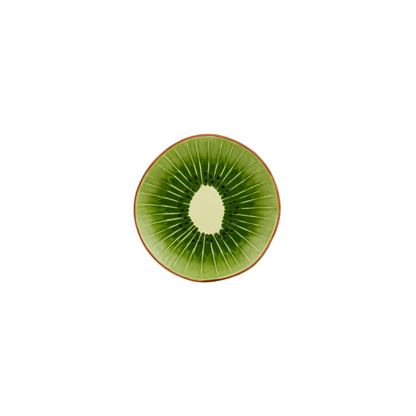 Tropical Fruits Kiwi Dessert Plates, Set of 4