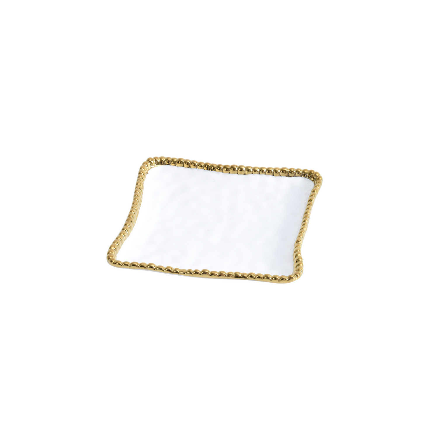 Square Dessert Plate Set Of 4 Gold