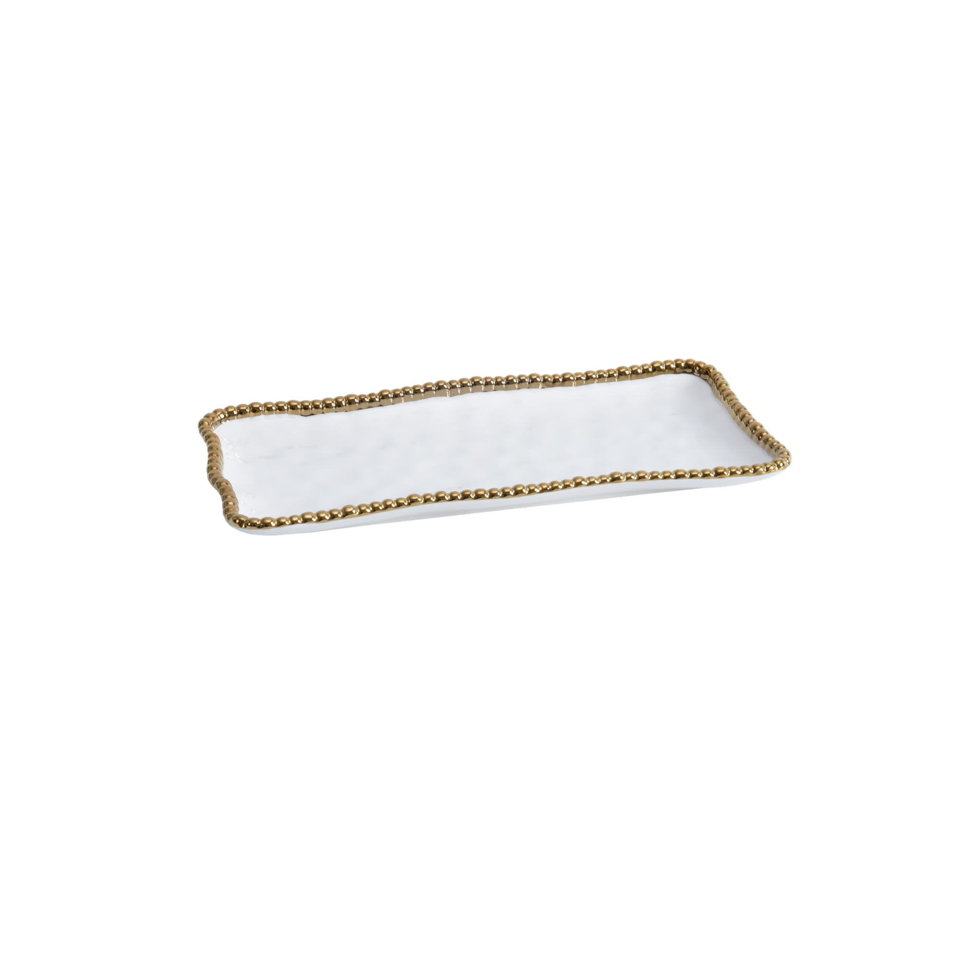 Medium Rectangular Tray Gold