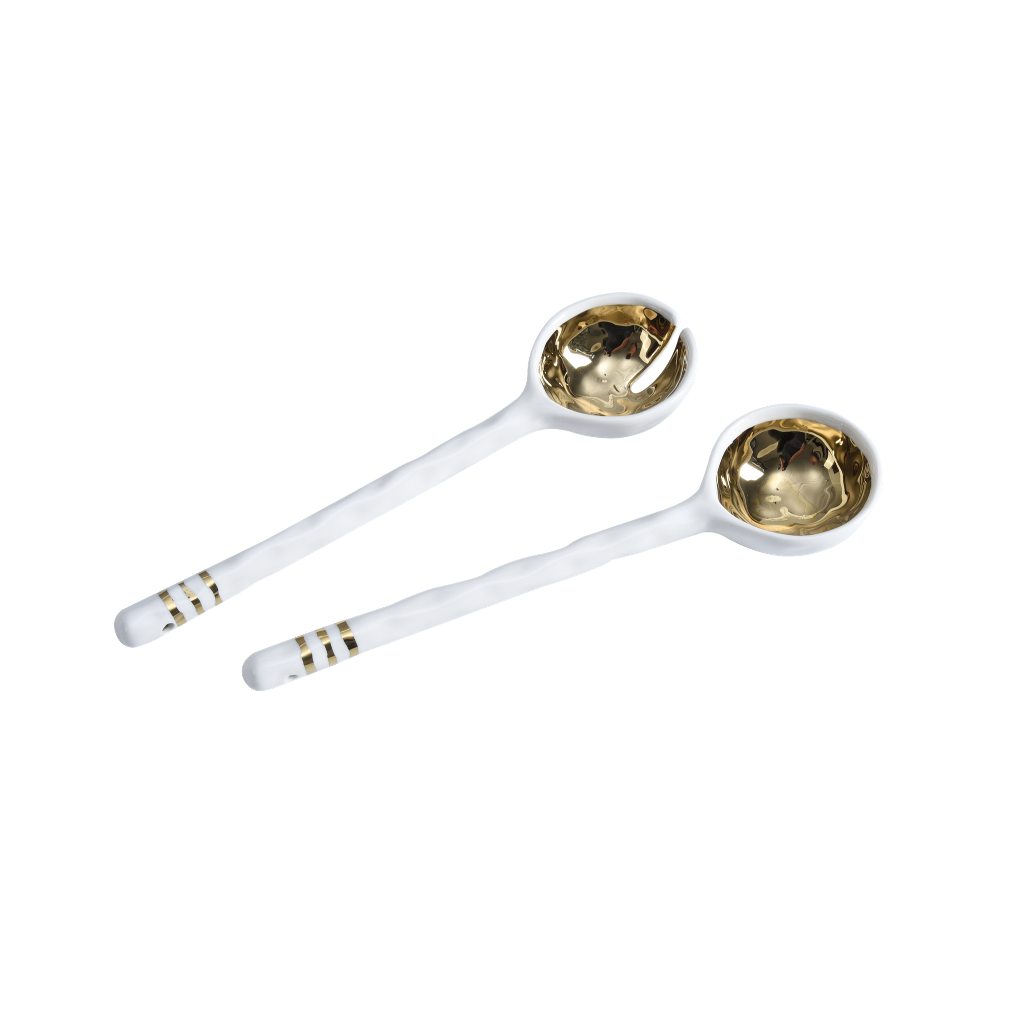 Salad Server Set Gold