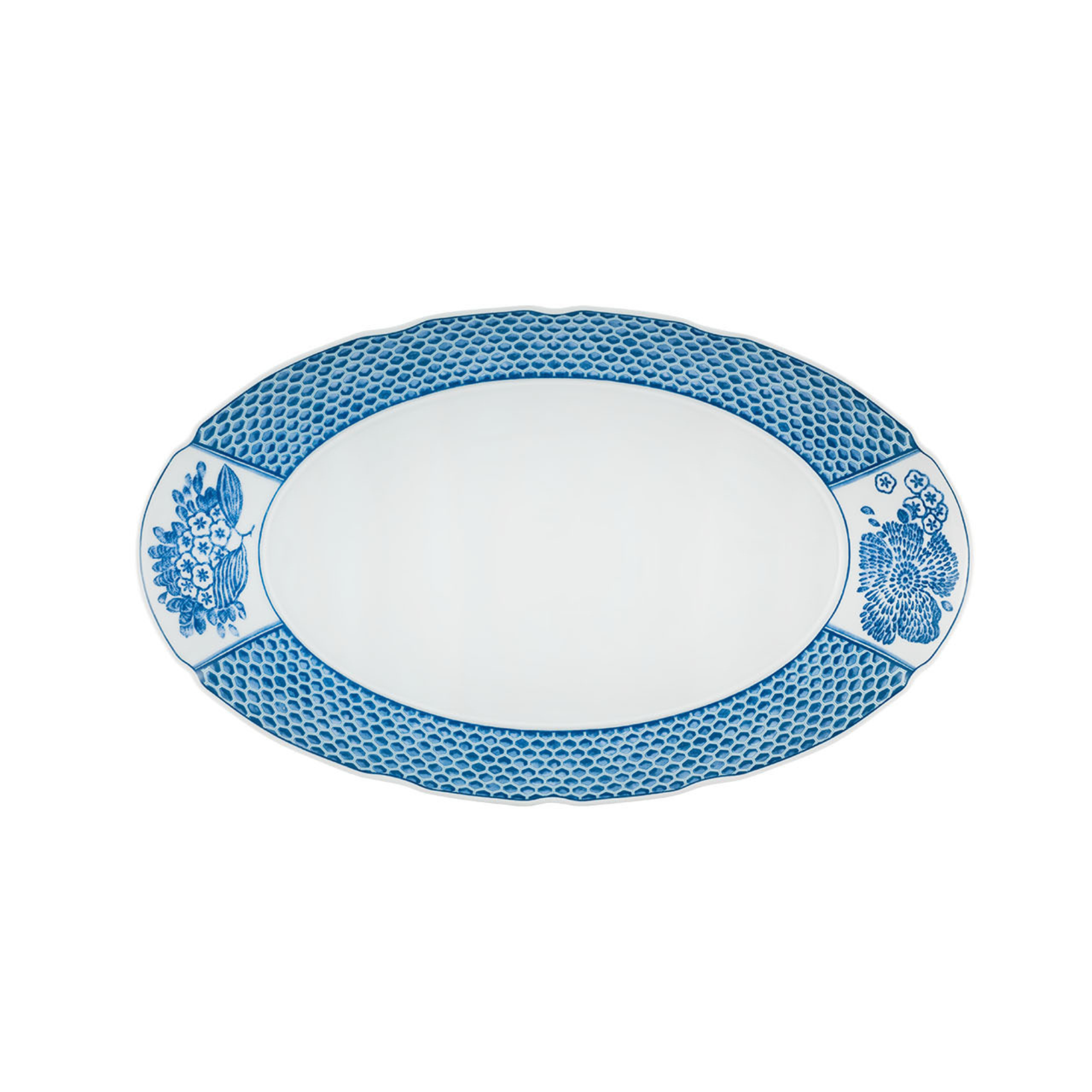 Coralina Blue – Large Oval Platter