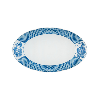 Coralina Blue – Large Oval Platter