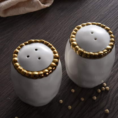 Salt &amp; Pepper Shakers Gold