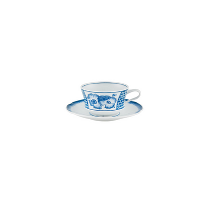 Coralina Blue – Tea Cup &amp; Saucer