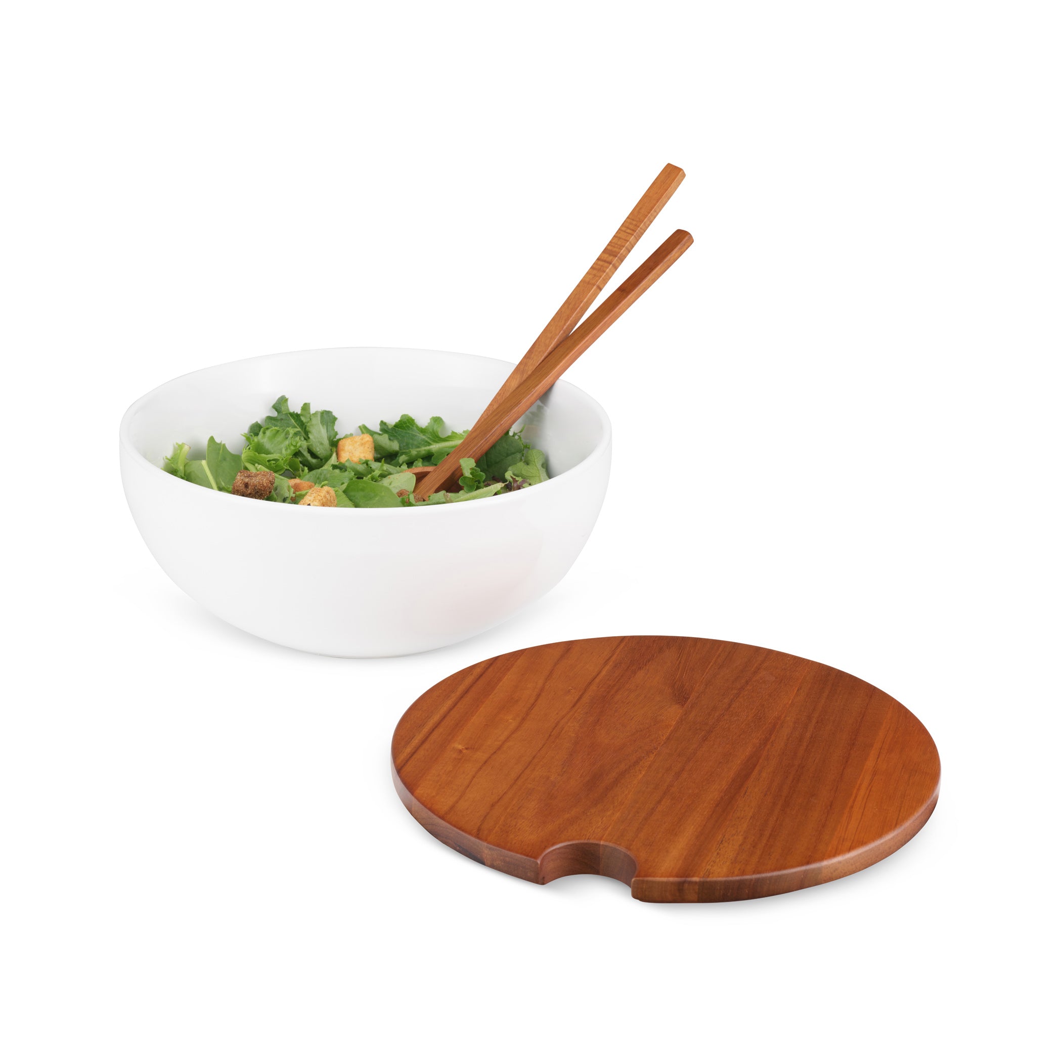 Duets Salad Bowl w/ Lid &amp; Servers