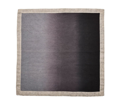 Dip Dye Napkin in Gray &amp; Black Set Of 4