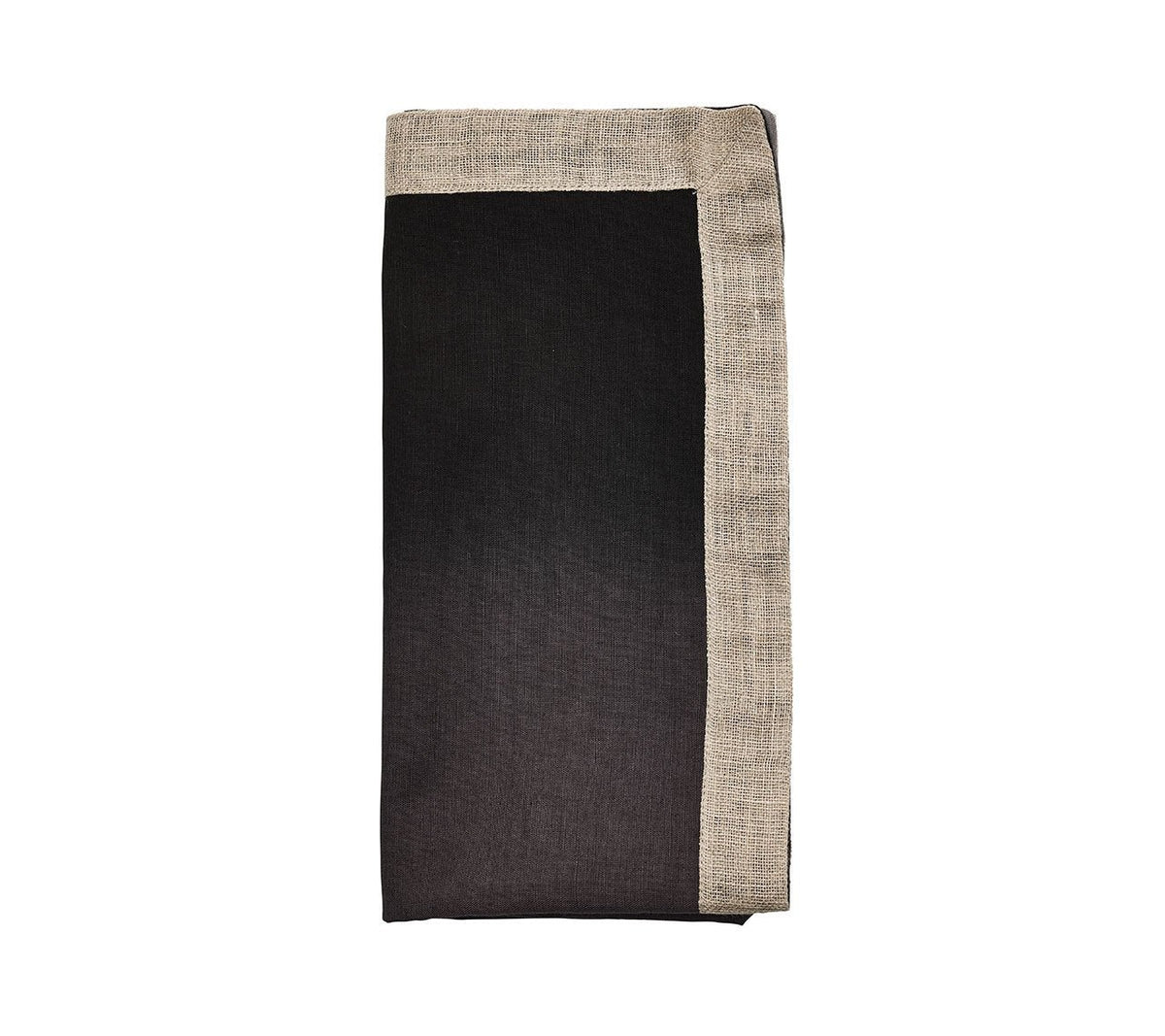 Dip Dye Napkin in Gray &amp; Black Set Of 4