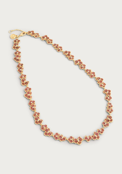 Orchid Pavé Necklace