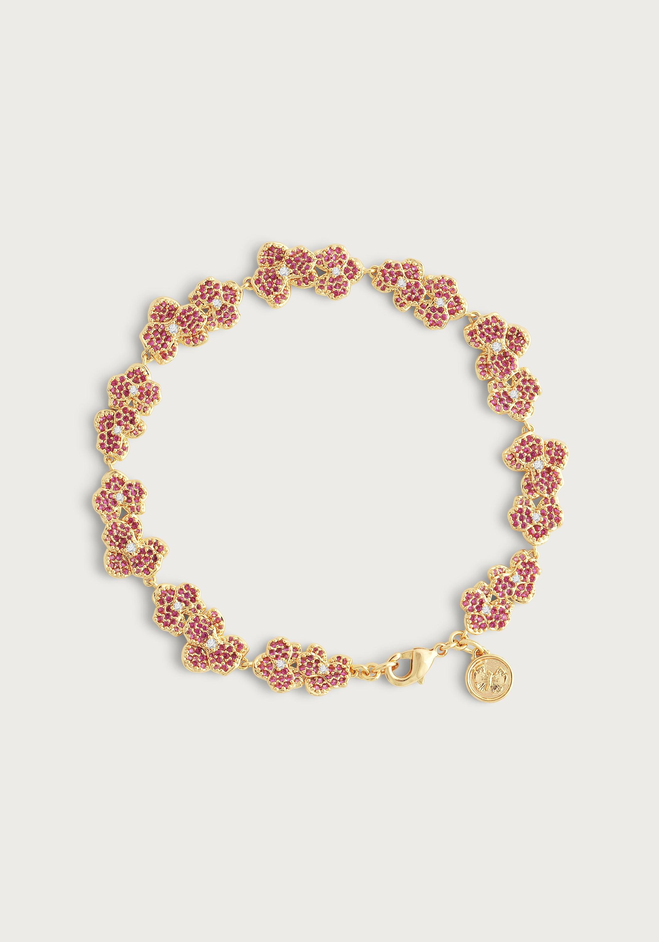 Orchid Pavé Tennis Bracelet