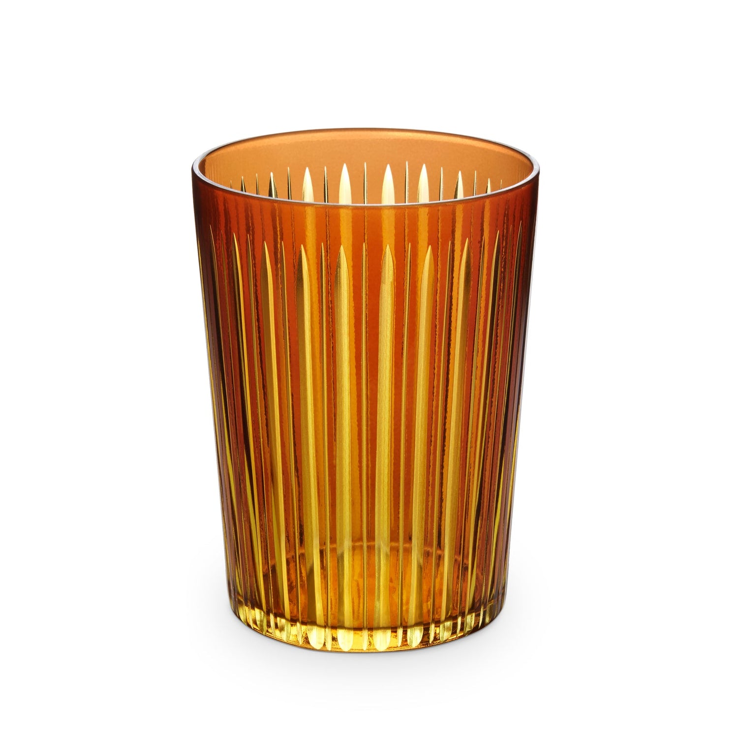 Prism Highball Glasses - Amber (Set of 4)