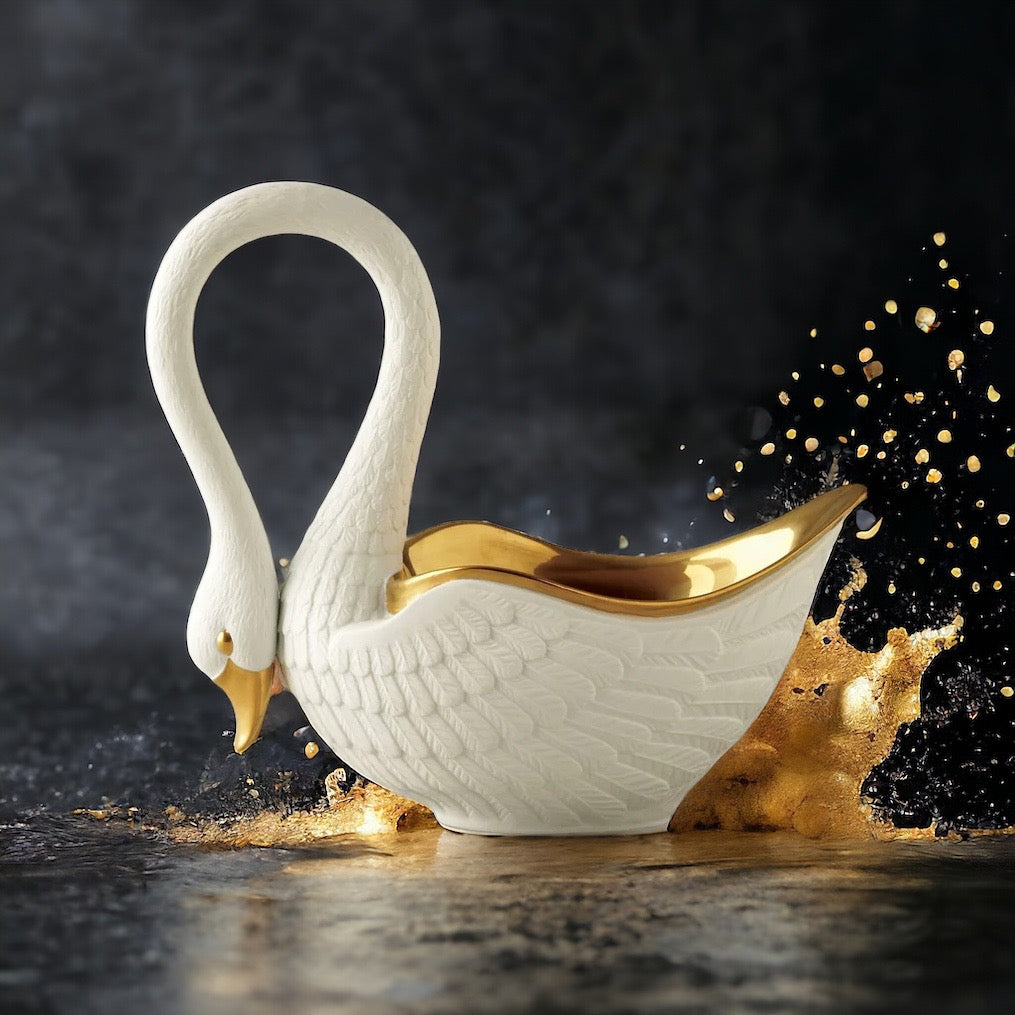 Swan Bowl - Medium White