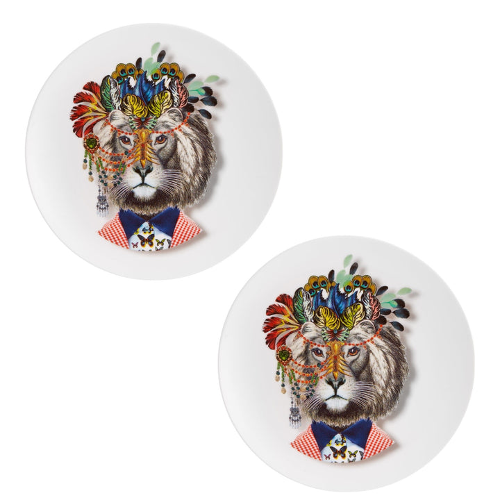 Love Who You Want Jungle King Dessert Plate Set Of 2