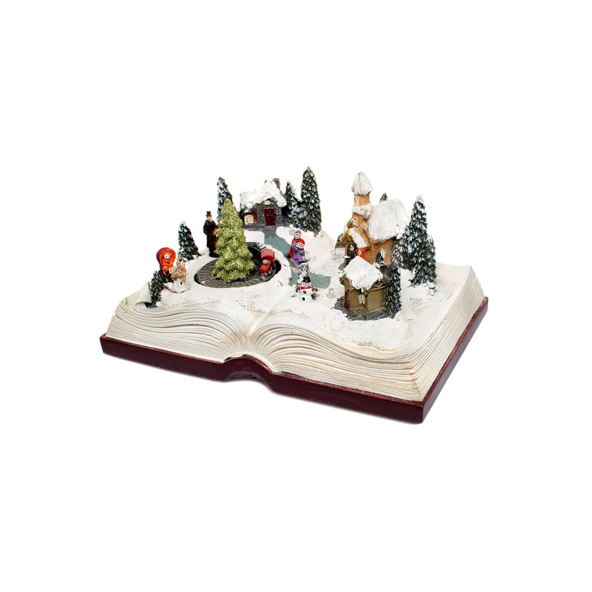 Christmas Scene On Book Musical Led Christmas Decoration