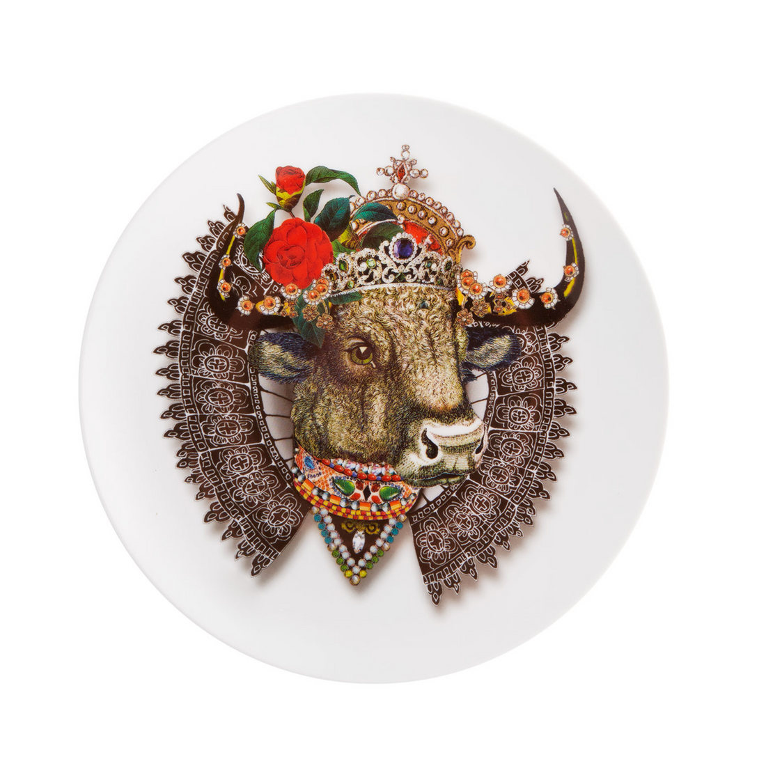 Love Who You Want Queen Bull Dessert Plate Set Of 2