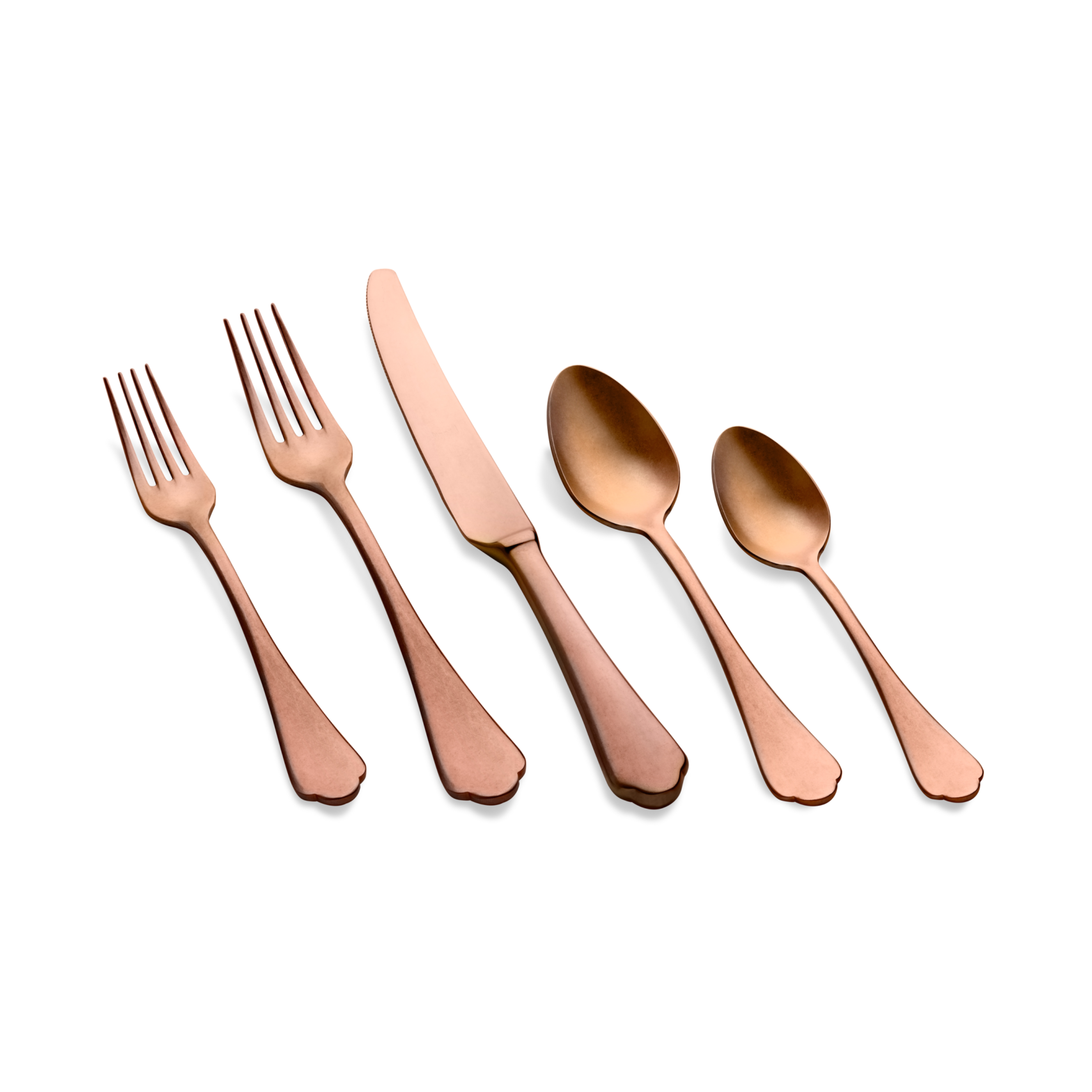 Dolce Vita Pewter Bronze Flatware  Set - 20 Pcs.