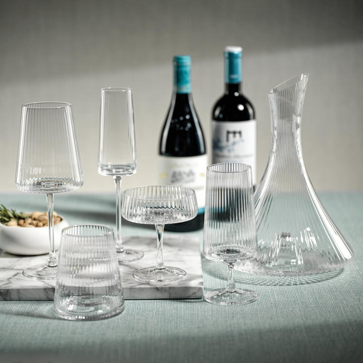 Bandol Fluted Textured Martini Glass Set of 4