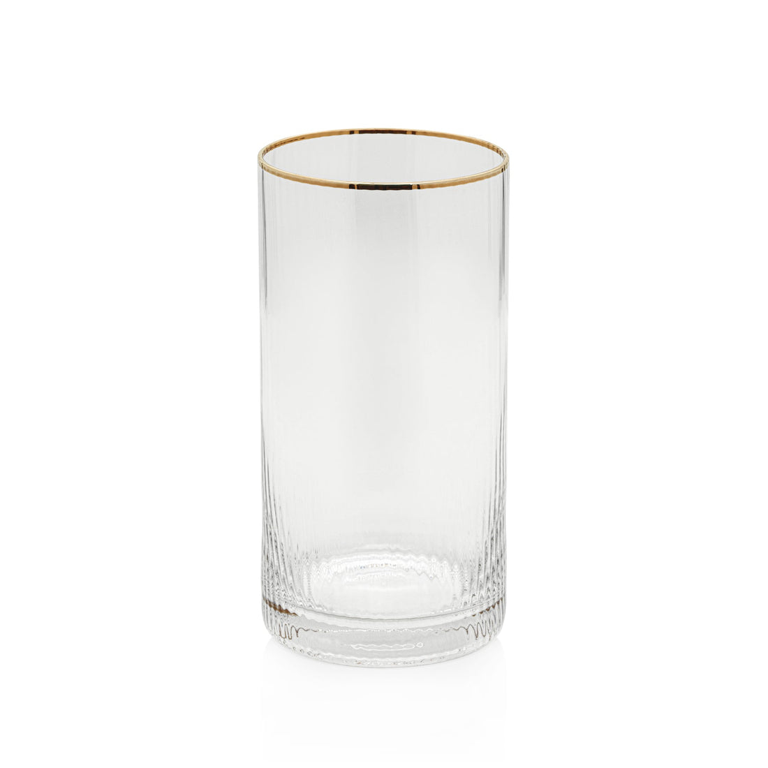 Optic Highball with Gold Rim Set Of 6