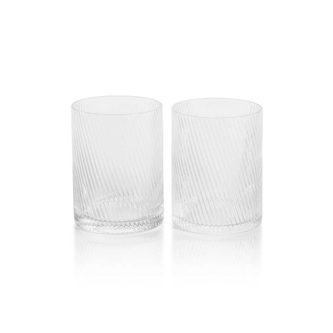 The Connaught Rippled Glassware - Rocks Glass Set Of 6